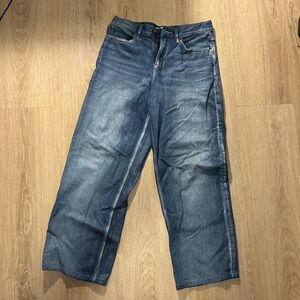 Garage Wide Leg Mid-rise Jeans